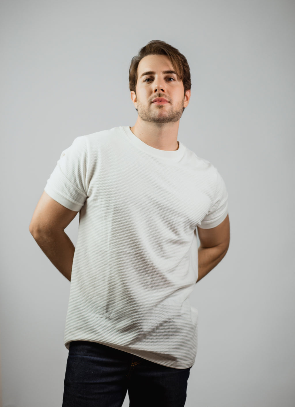 CAMISETA TEXTURIZADA BRANCA