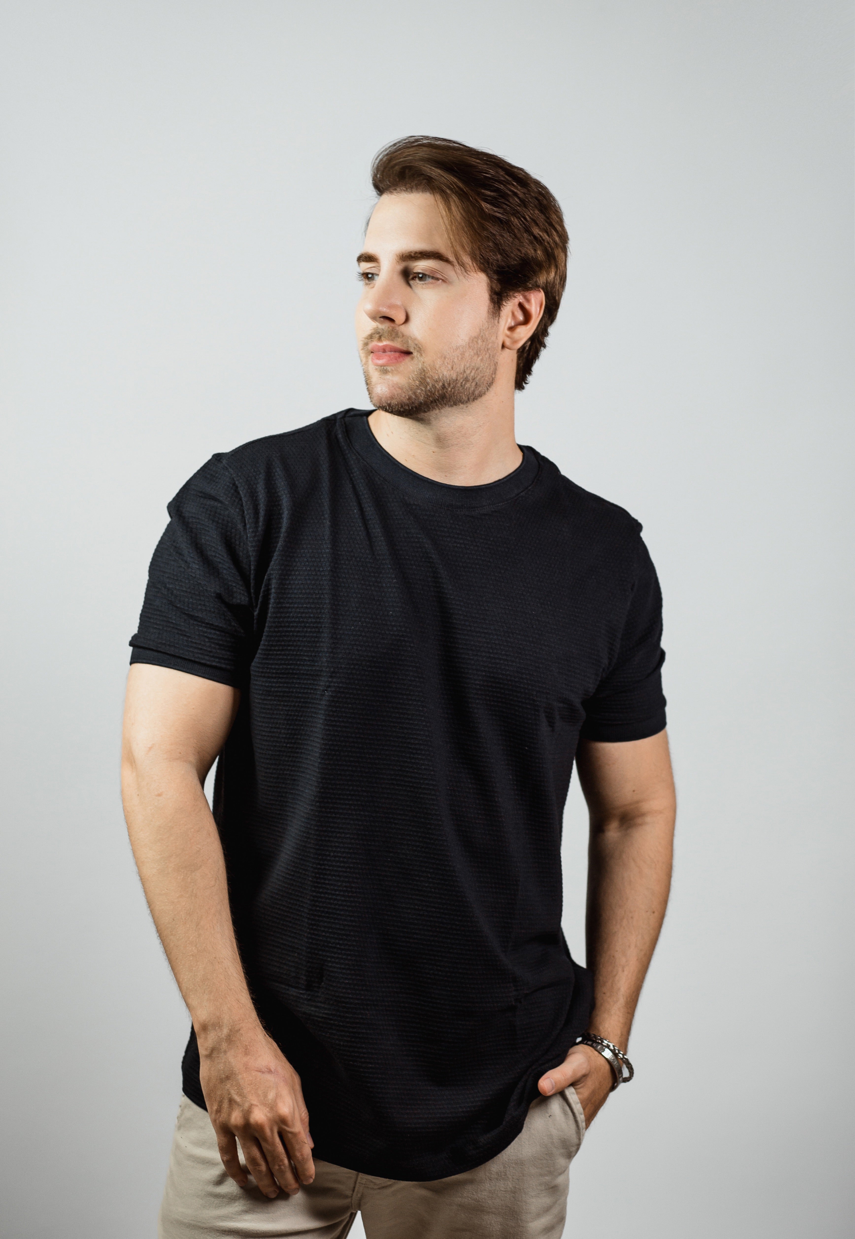 CAMISETA TEXTURIZADA MARINHO