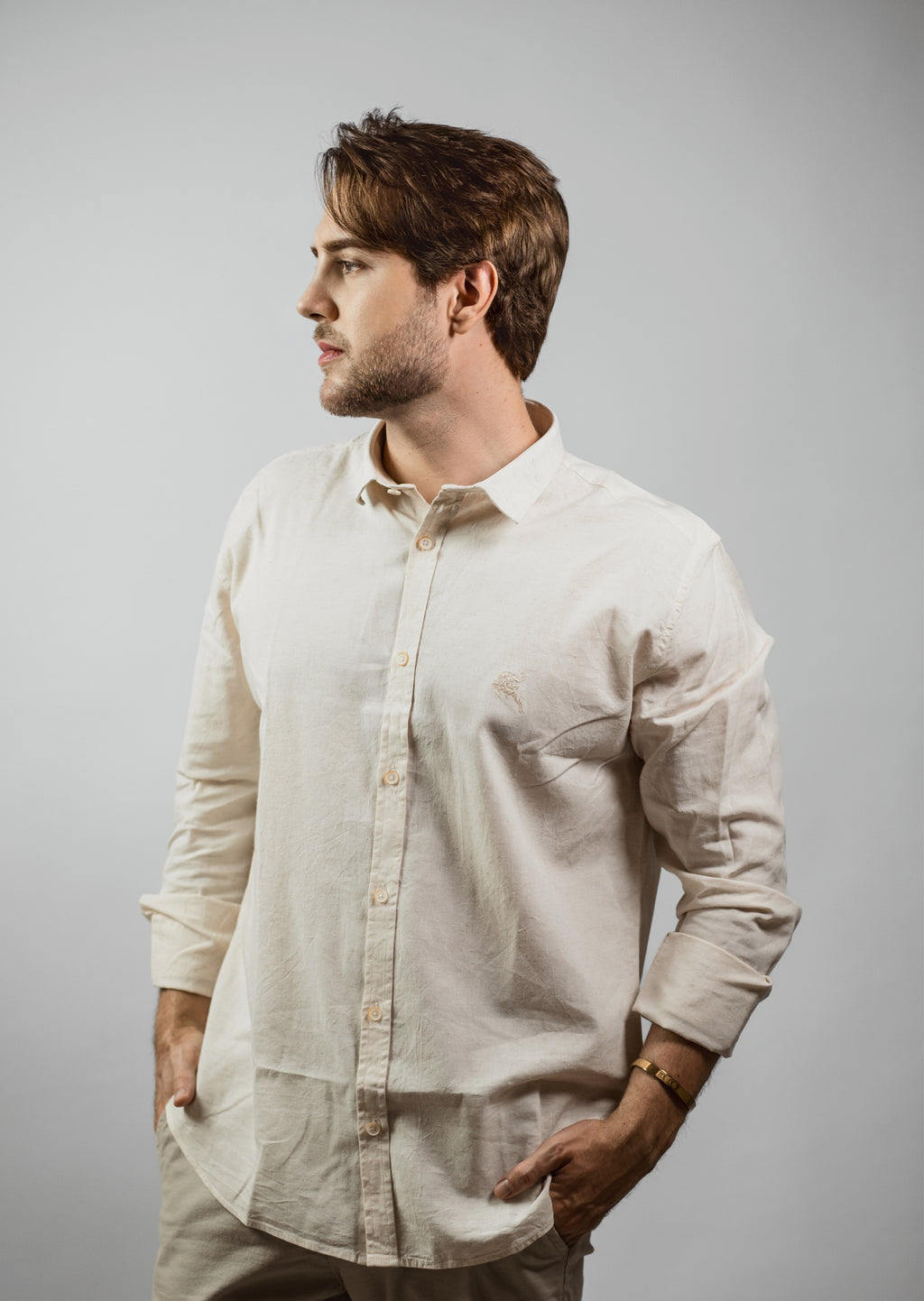 CAMISA DE LINHO MONTRÊ BEGE